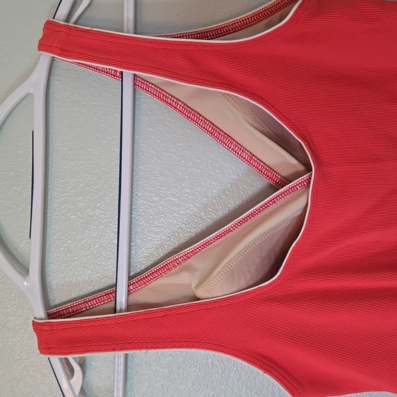 Lands End Coral Tankini Top Size 10 - Picture 3 of 6